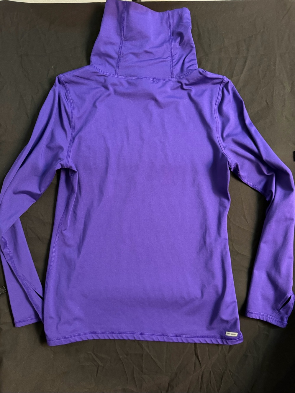 Danskin Purple High-Neck Long Sleeve Performance Top